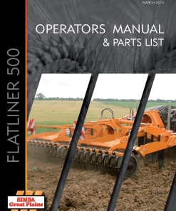 Simba 500F Flatliner P18414B Operation Maintenance and Parts Manual PDF download