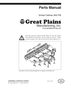 Simba 500FW Flatliner 2013 Parts Manual Catalog Pdf Download