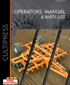 Simba Great Plains CultiPress P17961C 2012 Operation Maintenance and Parts Manual PDF download