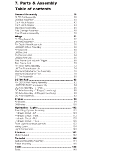 Simba Great Plains SL700 Cultivator 2009 Parts Manual Catalog Pdf Download