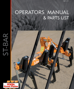 Simba Great Plains ST-Bar P17920B year 2011 Operation Maintenance and Parts Manual PDF download