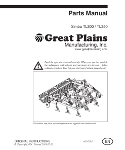 Simba Great Plains TL300 TL350 Cultivator Parts Manual Catalog Pdf Download