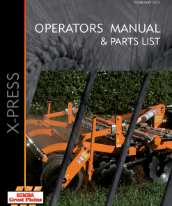 Simba Great Plains Xpress 3PL P17917C Disc Harrow Compact 2012 Operation Maintenance and Parts Manual PDF download