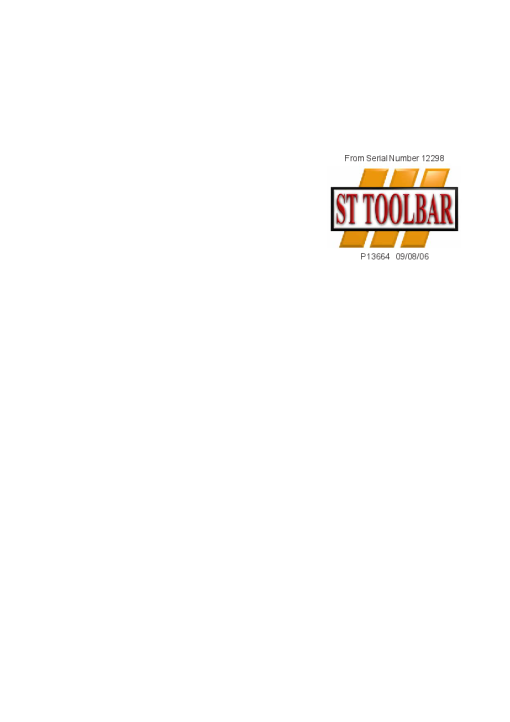 Simba SPM ST -Tool Bar year 2006 Operation Maintenance and Parts Manual PDF download