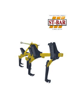 Simba SPM ST -Tool Bar year 2008 From Serial no 18008015 Operation Maintenance and Parts Manual PDF download