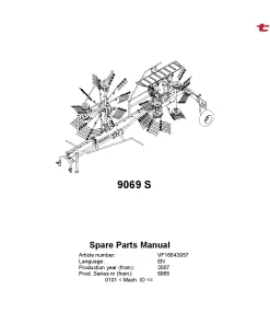 Taarup 9069S Rakes multi rotors 2007 Mach TD 0101- Parts Manual Catalog Pdf Download