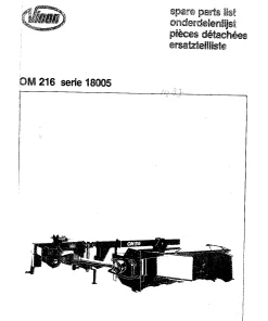 Vicon 216 serie 18005 Parts Manual Catalog Pdf Download