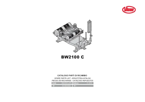 Vicon BW2100C Bale wrapper 2016 Parts Manual Catalog Pdf Download