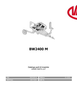 Vicon BW2400M Bale wrapper 2018 Parts Manual Catalog Pdf Download