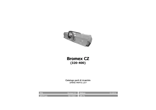 Vicon Bromex CZ 320 400 Topper 2019 Parts Manual Catalog Pdf Download