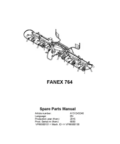 Vicon Fanex 764 Tedders 2015 Parts Manual Catalog Pdf Download