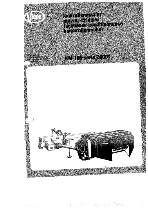 Vicon KM 165 all Parts Manual Catalog Pdf Download