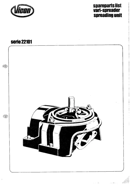 Vicon SU series all Parts Manual Catalog Pdf Download
