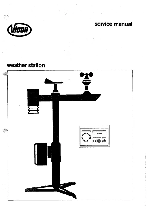 Vicon WS Weather station Operation Maintenance Manual PDF download