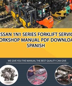 Nissan 1N1 Series Forklift Service Workshop manual PDF Download Spanish