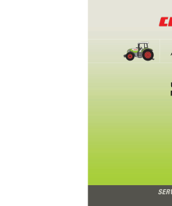 Claas ARES 547 557 567 577 Tractor Operation Manual
