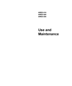 Claas ARES 816 826 836 Tractor Operation Manual