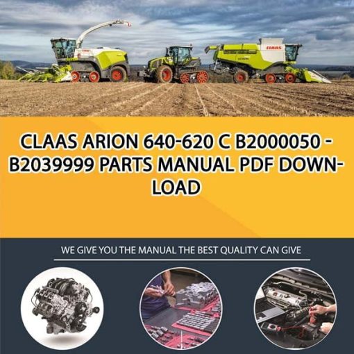 Claas ARION 640-620 C B2000050 - B2039999 Parts Manual PDF Download