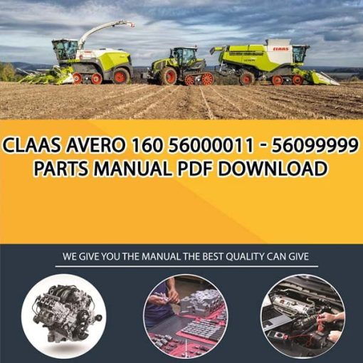 Claas AVERO 160 56000011 - 56099999 Parts Manual PDF Download