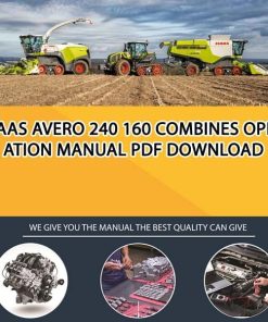 Claas AVERO 240 160 Combines Operation Manual PDF Download