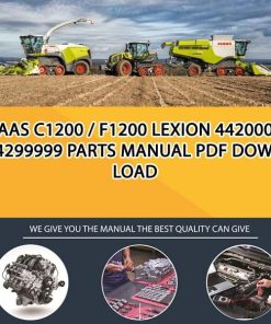 Claas C1200 _ F1200 LEXION 44200001 -44299999 Parts Manual PDF Download