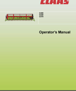 Claas C490 C430 C370 Combines Operation Manual