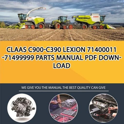 Claas C900-C390 LEXION 71400011 -71499999 Parts Manual PDF Download