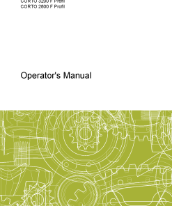 Claas CORTO 2800F 3200F 3200FN Profil Mower Operation Manual