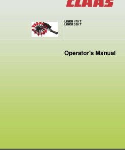 Claas LINER 470 350 T Swather Operation Manual