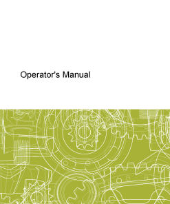 Claas LINER 500 T Swather Operation Manual