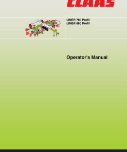Claas LINER 780 680 Profil Swather Operation Manual