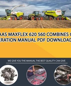 Claas MAXFLEX 620 560 Combines Operation Manual PDF Download