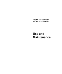 Claas NECTIS 217 227 237 247 257 267 Tractor Operation Manual