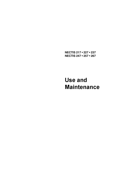 Claas NECTIS 217 227 237 247 257 267 Tractor Operation Manual