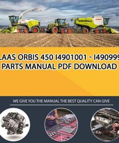 Claas ORBIS 450 I4901001 - I4909999 Parts Manual PDF Download