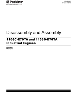 Claas Perkins 1106C-E70TA and 1106D-E70TA Industrial Engines Disassembly and Assembly Manual PDF Download
