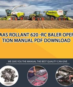 Claas ROLLANT 620 -RC Baler Operation Manual PDF Download