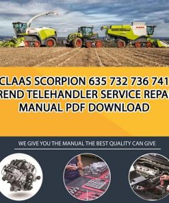 Claas SCORPION 635 732 736 741 TREND Telehandler Service Repair Manual PDF Download