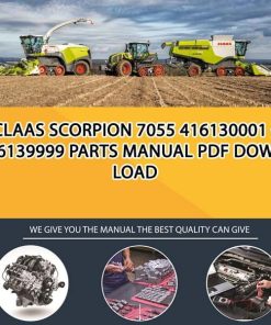 Claas SCORPION 7055 416130001 - 416139999 Parts Manual PDF Download