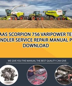 Claas SCORPION 756 VARIPOWER Telehandler Service Repair Manual PDF Download