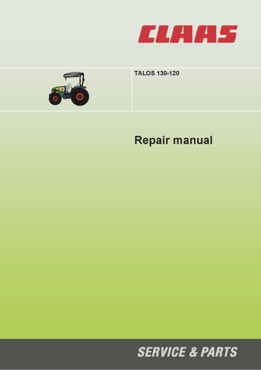 Claas TALOS 130-120 Tractor Service Repair Manual