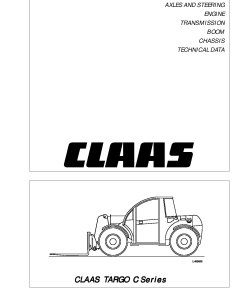 Claas TARGO C Series Telehandler Service Repair Manual