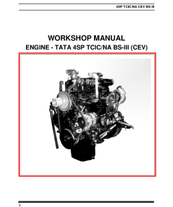 Claas TATA 4SP TCIC NA BS III CEV Engine Service Repair manual