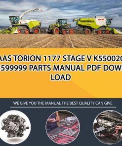 Claas TORION 1177 Stage V K5500201 - K5599999 Parts Manual PDF Download