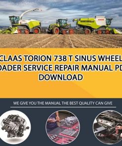 Claas TORION 738 T SINUS Wheel Loader Service Repair Manual PDF Download