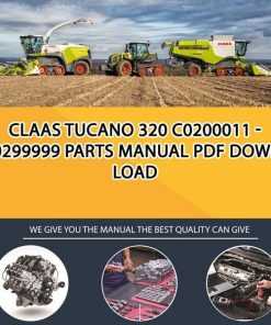 Claas TUCANO 320 C0200011 - C0299999 Parts Manual PDF Download