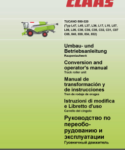 Claas TUCANO 580-320 Combine Operation Manual