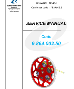 Claas Threshing drum reduction gearbox Hydraulic shifting Repair Manual