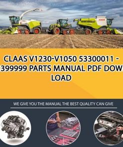 Claas V1230-V1050 53300011 - 53399999 Parts Manual PDF Download