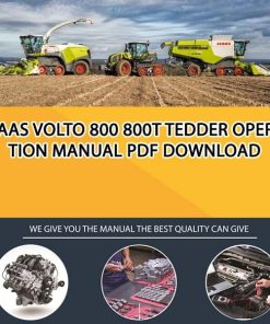 Claas VOLTO 800 800T Tedder Operation Manual PDF Download